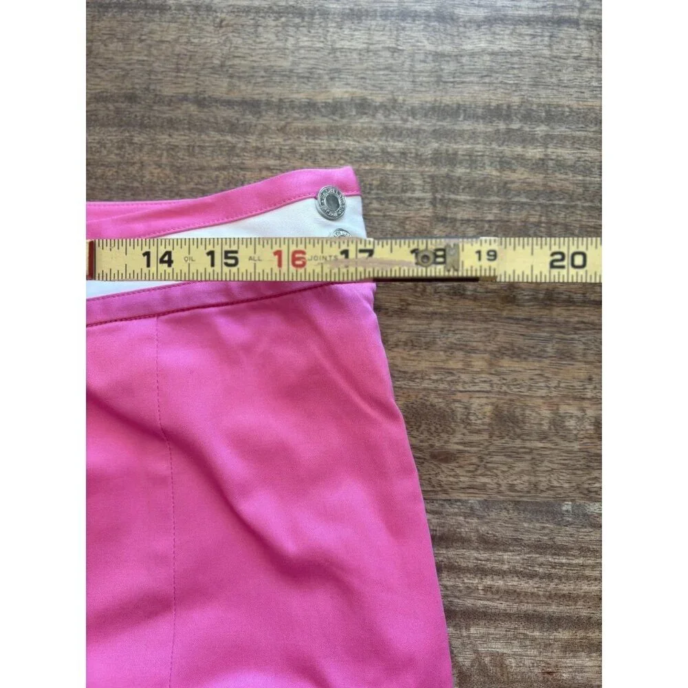 Ralph Lauren Golf Skort Womens 10 Pink Lucia Classics Stretch Zip Pocket Lined
